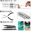 3D Printer Tools Kit Essential,3D Printing Tools Kit,3D Printer Accessories,Deburring Tool,Wire Cutter,Drill,Scraper 3