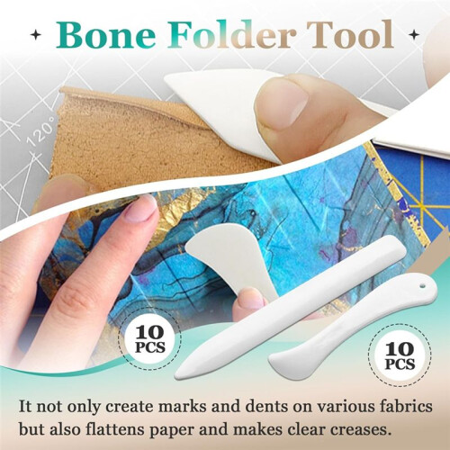 20 Pcs Bone Folder Tool - Plastic Bone Folder Paper for Card Making, Leather Cards, DIY Handmade Burnishing, Bookbinding 1