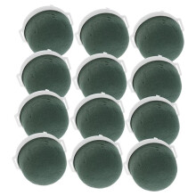 12Pcs Floral Foam Round Blocks for Flower Arrangement Water Retaining  Foam for Wedding Decor Table Centerpieces