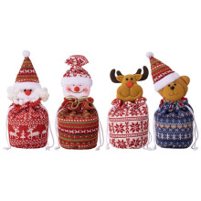Sacs de Bonbons de Noël, Père Noël, Bonhomme de Neige, Renne, Pochettes pour Chaussettes, Sacs D'Emballage de Noël pour la Famille, les Amis, les