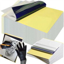 Papel de Transferencia para Tatuajes (100 Hojas), Papel Térmico para Esténcil de 4 Capas, 21 X 30 cm, Suministros para Estudios de Tatuajes.