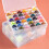 36pcs Sewing Threads and Bobbins,Colors Sewing Thread Set with Storage Plastic Box Home Sewing Machine Polyester 6