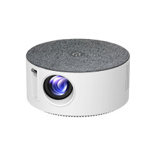 Projetor Portátil Wi-Fi Inteligente T50 com Exibição Na Mesma Tela, Miniprojetor de Vídeo com Plugue UE