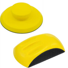 Paquete de 2 Bloques de Lijado, Bloque de Lijado Manual de 6 Pulgadas con Forma de Ratón y Bloque de Lijado Redondo para Restauración de Muebles.