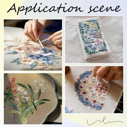 20 Rolls 1100M 0.1MM Thin Metallic Thread Shimmer Christmas Glitter Embroidery Floss String Polyester Tinsel Cord B 2