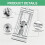 No-Flip Drywall Pole Sander  with Quick Release Clips, Universal Thread for Wall and Ceiling Sanding 2