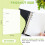 80 Sheets Blank Release Paper Pages for 6-Ring A5 Sticker Binder Organizer Double-Side Reusable Insert Refills 6