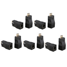 5X 4K 3D 1.4 30M Extender A RJ45 Corso Cat 5e / 6 Adattatore Ethernet LAN Network