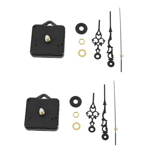2X Mouvement des Machines Quartz Heures Secondes Compte À Rebours Noir