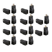 10X 4K 3D 1.4 30M Extender to RJ45 over Cat 5e/6 Network LAN Ethernet Adapter