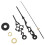 2X Mouvement des Machines Quartz Heures Secondes Compte À Rebours Noir 8