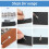 354 Sets Punk Spikes and Studs Kit,8 Sizes Cone Tree Spike Studs with Screwbacks for Jackets,Belts,Bags,Leather 5