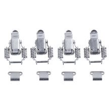 4X Toolbox Draw Compression Spring Toggle Catch Clamp Prata