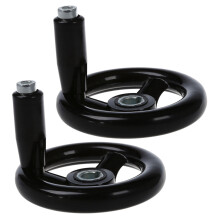 2X 3.9 inch Diameter Hand Wheel w Revolving Handle for Milling Machine