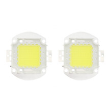 2X 32 - 34V 100W 7500 LM 6500K High Power the LED Power Indicator Light Chip - White