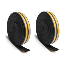 2X E Type Window Seal Door Seal Rubber Seal Gasket Strip Sealing Tape 5M Black
