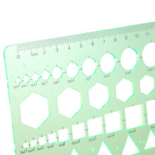 2X Gruen Geometrische Zeichnung Vielseitiges-Design-Vorlage 22 X 10,5 cm
