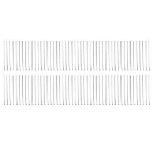 200Pcs 17.7 inch Stainless Steel Locking Cable Ties for Exhaust Pipe Header Wrap Tape Silver