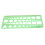 2X Green Plastic Circles Squares HeXagons Geometric Template Ruler 0-20cm 5