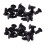 32Pcs Plastic Rivets Clip 4mm x 5mm x 15mm Black 1