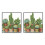 2X Cactuses Patterns Counted  Stitch 11CT Printed  Stitch Sets Embroidery Needlework 1