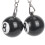 4 x Porte-Cles de Billard Porte-Cles Chanceux No. 8 8