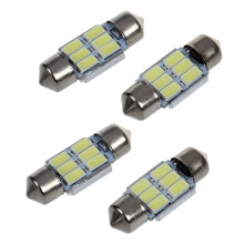 4piezas 31 mm 6 5630 SMD LED Iluminacion Interior de Feston 3W 195LM 6500K