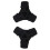 4X Walking Stick End Tripod CANE TIP Self Standing Rubber NON-SLIP End Bottom 4