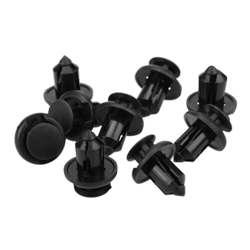 80Pcs 10mm Push-Type Plastic Bumper  Flare Fastener Rivet Clips and 2 Remove The Buckle Tool 1