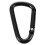20 Pcs Black D Shaped Aluminum Alloy Carabiner Hook Keychain 2