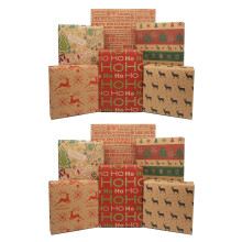 Confezione da 12 Fogli di Carta da Regalo, per Carta da Regalo per Feste di Compleanno di Natale Set di Carte da Regalo