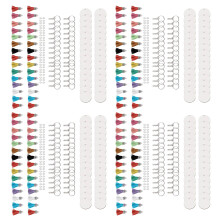 600PCS Sublimation Blanks Keychains Bulk, Keychains Ornament Set for Crafts, Jewelry Making