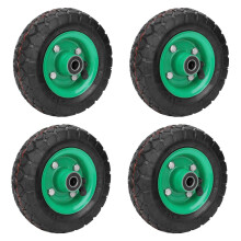 4X Aufblasbarer Reifen VerschleißFest 6 Zoll Rad 150 mm Reifen Industriequalität Wagenwagen Reifenrolle 250Kg 36Psi