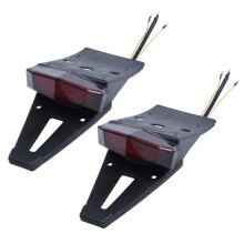 2X Moto Dirt Bike LED Tail Luz de MatríCula de Freno Trasero