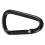 20 Pcs Black D Shaped Aluminum Alloy Carabiner Hook Keychain 5
