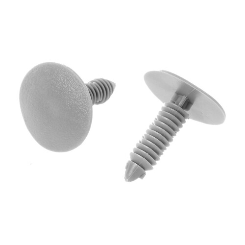 80 Pcs Gray Plastic Car Trim Clips Rivet Fastener 6mm Hole 26mm 1