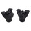 4X Walking Stick End Tripod CANE TIP Self Standing Rubber NON-SLIP End Bottom 2