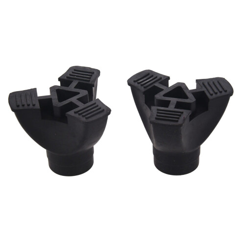 4X Walking Stick End Tripod CANE TIP Self Standing Rubber NON-SLIP End Bottom 1
