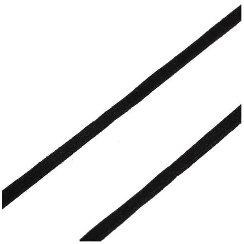 2pcs 18M Suede Leather String Ribbon Cord 2mm Black DIY Deco 1