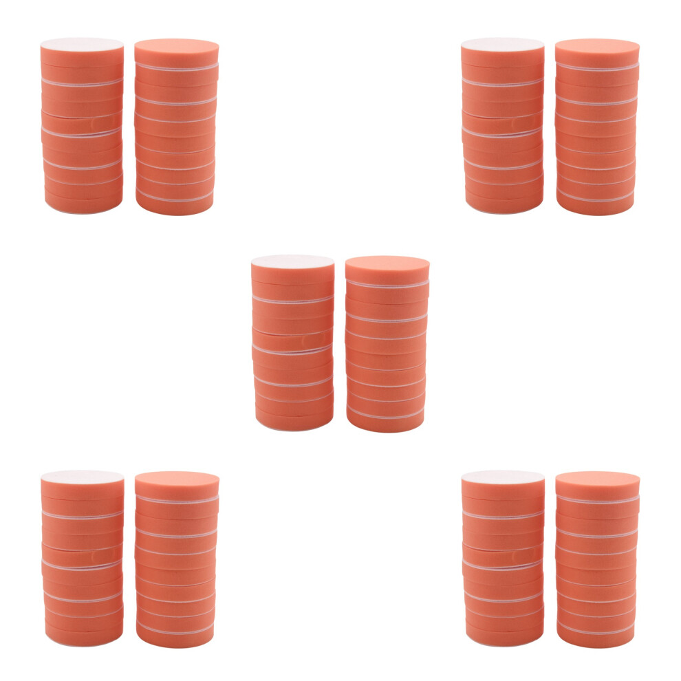 100Pcs 125Mm Gross Polishing Buffing Pads 5 Inch Flat Sponge Car Polisher Clean Waxing Auto Paint Maintenance Care 4712591967445