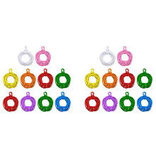 192 Pieces Loom Potholder Loops Weaving Loom Loops Weaving Loops with Multiple Colors for DIY Crafts Supplies