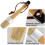 Chalk and Wax Brushes Include Flat and Round Chalked Paint Brush with Bristles, Multi-Use Brushes(8 Pieces) 7