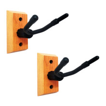 2X Violin Rack Hanger Violin Wall Mount Violin Wall Hook Solid Wood Base Violin Rack Can Hang Violin Bow