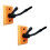 2X Violin Rack Hanger Violin Wall Mount Violin Wall Hook Solid Wood Base Violin Rack Can Hang Violin Bow 1