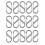 15 Pcs  S Shape Key Chain Carabiner Fuse Clips (Silver) 1