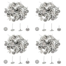 2000Pcs Candle Wicks 1 Inch Low Smoke Candle Wick with Metal Tabs Tea Light Wicks for Candle Making