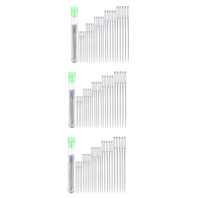 75 Aiguilles à Coudre à Gros Chas - 5 Tailles D'Aiguilles à Coudre à la Main à Gros Chas Dans Un Tube de Rangement