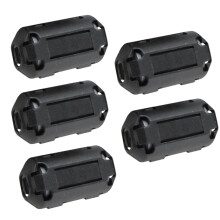 50 x Filtre Ă Noyau de Ferrite pour Cable Diametre Interieur 7mm Noir