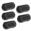 50 Pcs Movable 7mm Inner Diameter Black Ferrite Core Ring Cable Clip 1