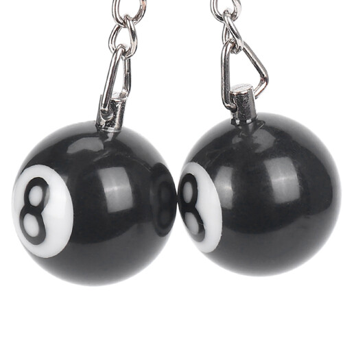6X Billiard  Key Chain Key Ring Happy No. 8 1